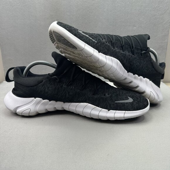 Mens Size 14 Nike Free Run 5.0 Shoes Black / White Running Next Nature Trainers - Picture 5 of 8